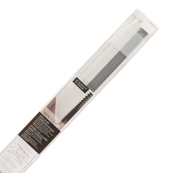 Store opaque alvéolé HomeStyles - gris, 36 po x 60 po