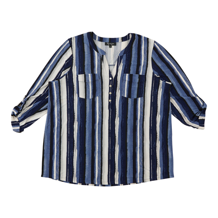 lily morgan Women's Plus Top with Front Pockets