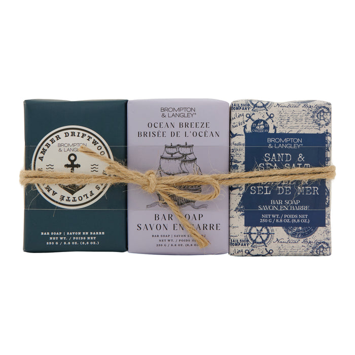 Brompton & Langley Nautical Bar Soap, 3-Pack