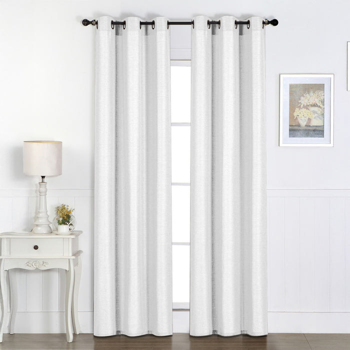 Rideau assombrissant d'aspect lin - assortiment, 38 po x 84 po