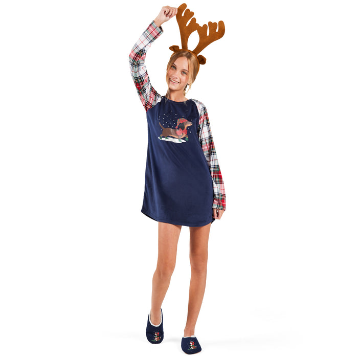 Chemise de nuit à manches longues Pays nordique BELLA & BIRDIE pour filles