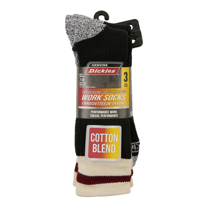 Dickies Men's Work Crew Socks, 3-Pack