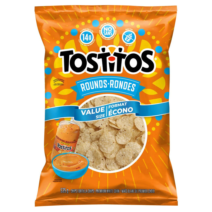 Tostitos Rounds Tortilla Chips Value Size, 525 g