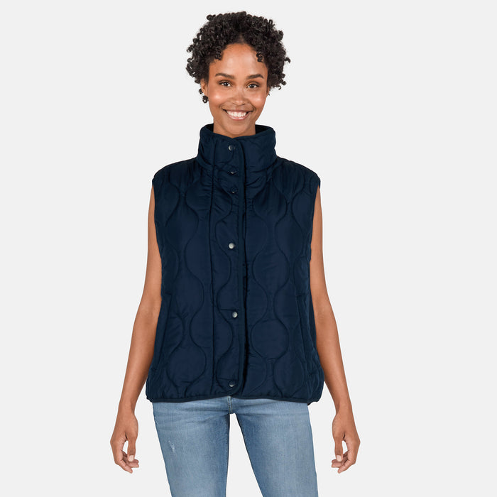 Veste matelassée avec tricot latéral Classic Editions pour femmes