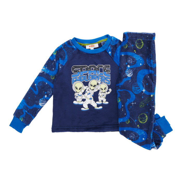 Pyjama à manches longues en peluche Inspiration hivernale MONKEY BARS pour tout-petits, 2 pièces