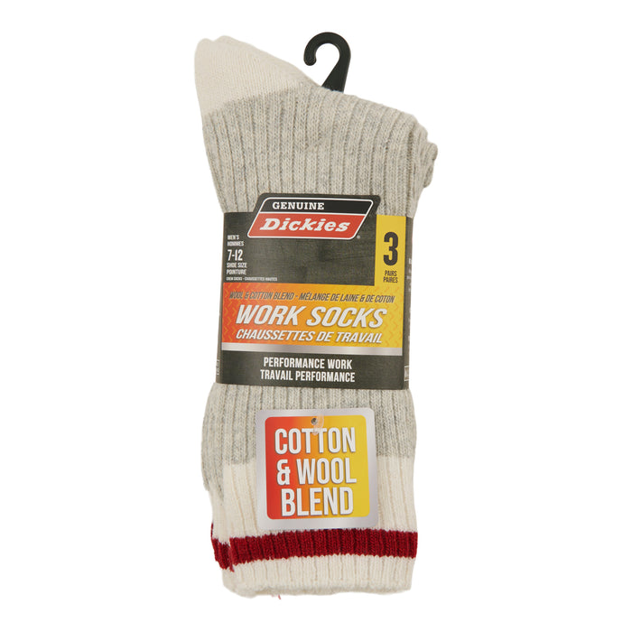 Dickies Men's Work Crew Socks, 3-Pack