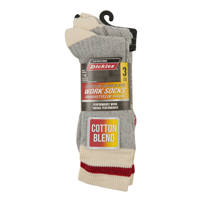 Mi-chaussettes de travail Dickies pour hommes, emb. de 3 paires