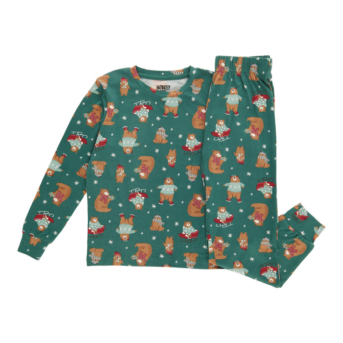 MONKEY BARS Toddler Boys' North Country Family PJ Set, 2-Piece