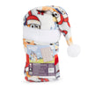 Jeté à motifs fantaisie sous licence avec chapeau de Noël, 46 po x 60 po