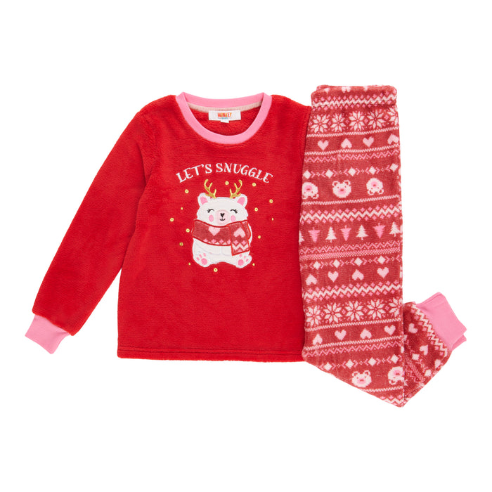 MONKEY BARS Toddler Girls' North Country Long Sleeve PJ Set, 2-Piece