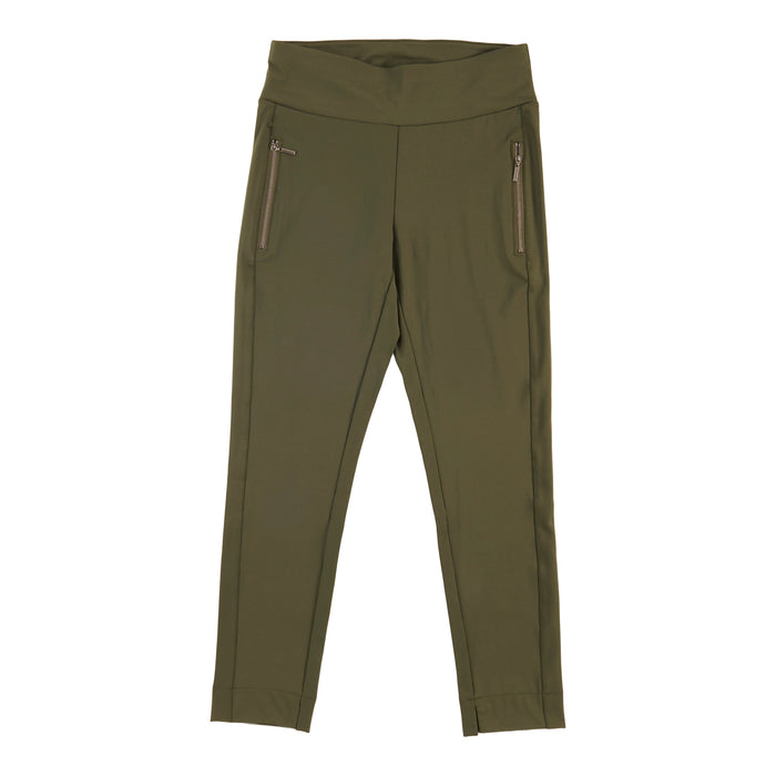 lily morgan Women's Knit Skinny Pants with Zipper Pockets