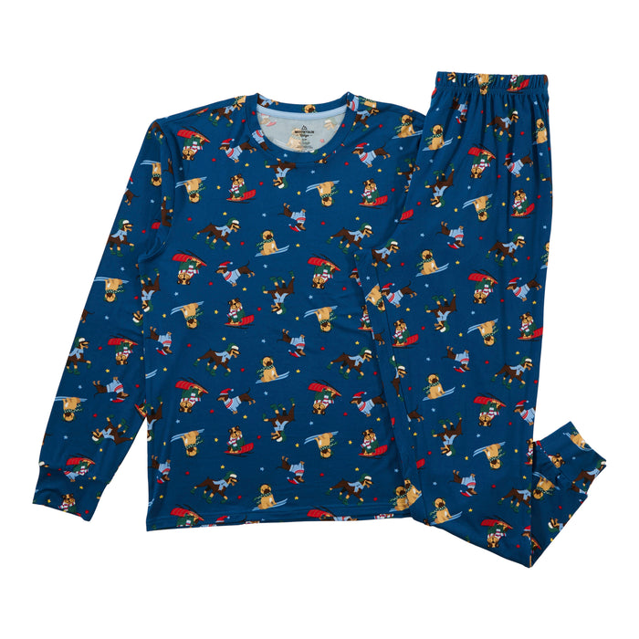 Pyjama à col rond Mountain Ridge pour hommes, 2 pièces, assortiment pour la famille