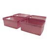 Petits bacs scintillants - 9,5 po x 4 po x 8 po, emb. de 4