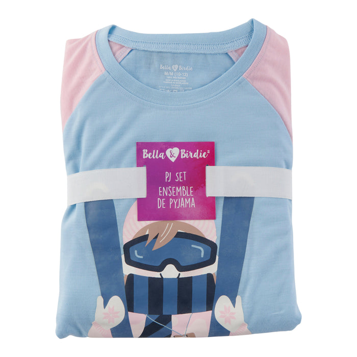Pyjama à manches longues Inspiration hivernale BELLA & BIRDIE pour filles, 2 pièces