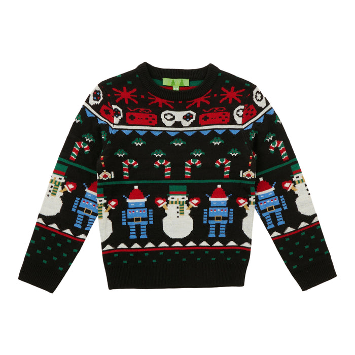 Comfy Cozy Toddler Boys' Holiday Long Sleeve Sweater