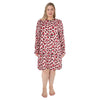 Women's Plus Long Sleeve Plush Sleepshirt, Assorted