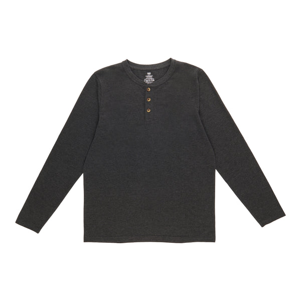 Men's Long Sleeve V-Neck Waffle Henley T-Shirt – Giant Tiger