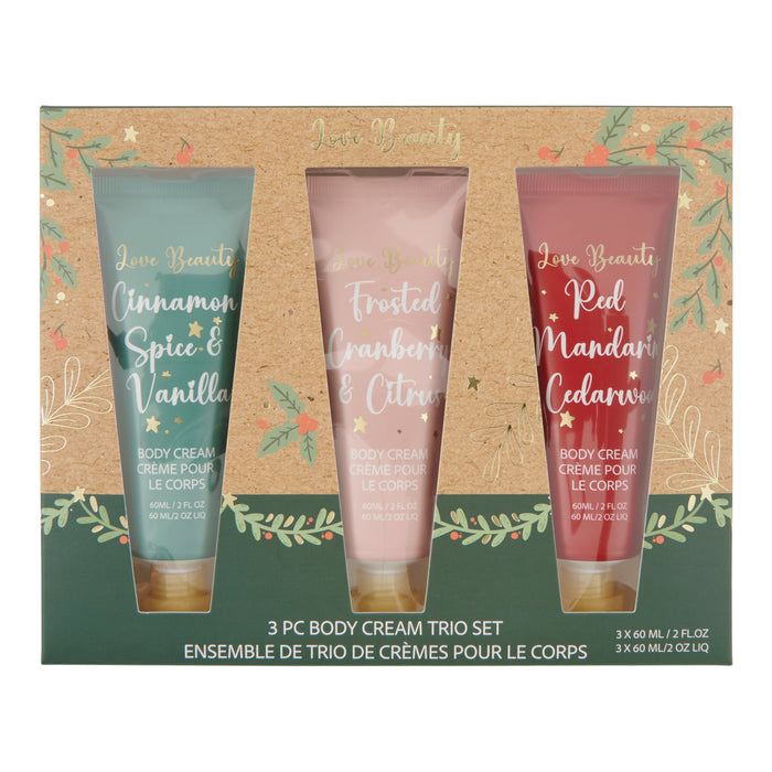 Love Beauty Holiday Body Cream Trio Set