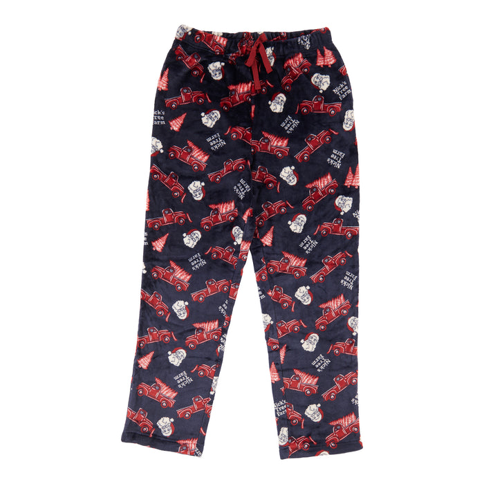 Pantalon de pyjama pelucheux imprimé Mountain Ridge pour hommes