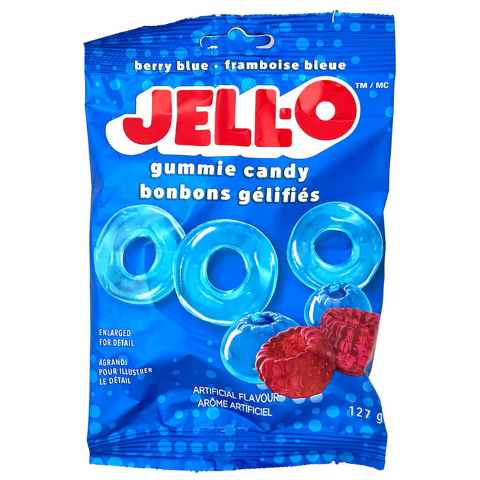 Anneaux gélifiés JELL-O Baie Bleu, 127 g