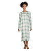 Chemise de nuit en velours à col henley Carisma pour femmes