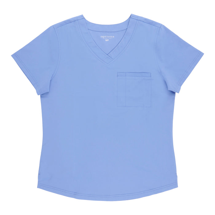 Options Women's Solid Scrub Top