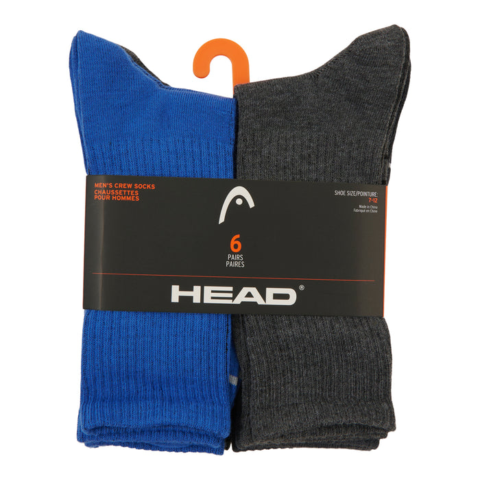 HEAD Men's Crew Socks, 6-Pack