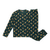 Ens. pyjama à manches longues avec pantalon de jogging de nuit Mountain Ridge pour hommes – 2 pièces