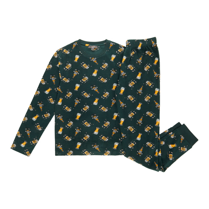 Ens. pyjama à manches longues avec pantalon de jogging de nuit Mountain Ridge pour hommes – 2 pièces