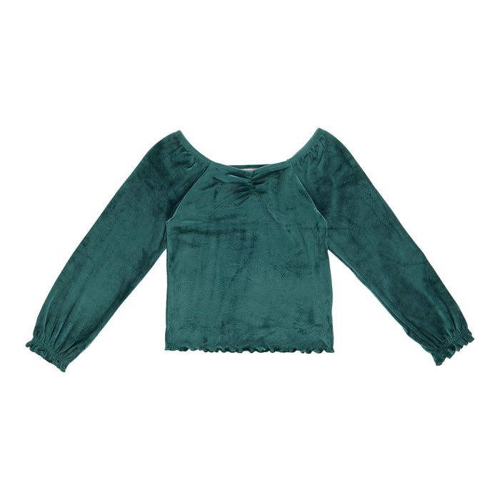 MONKEY BARS Toddler Girls' North Country Long Sleeve Velour Top