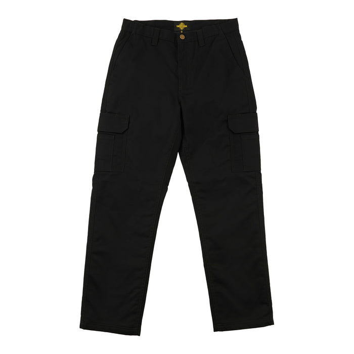 Tradesmax Pro Men's Quilted Work Pants, Black, 32-In