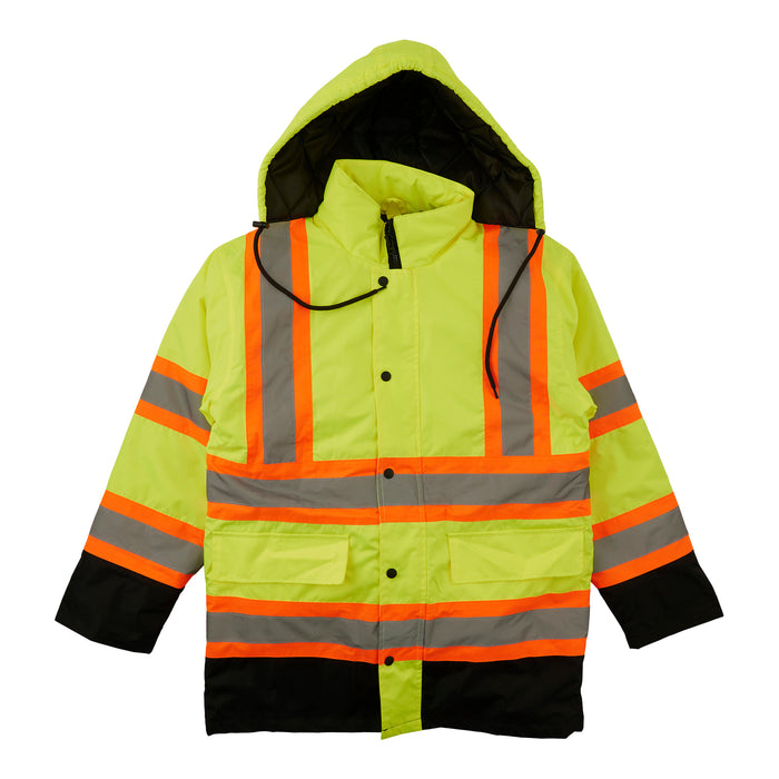 Tradesmax Pro High-Visibility 4 in 1 Jacket, Yellow