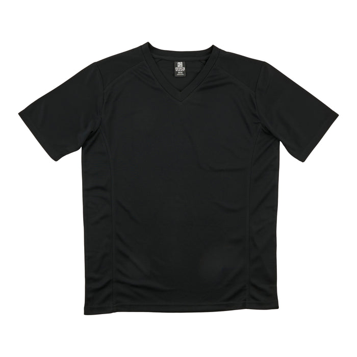 T-shirt de sport à manches courtes avec col en V pour hommes