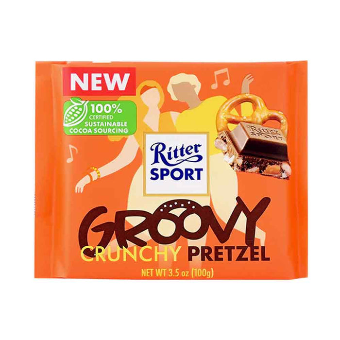 Bretzels croquants Ritter Sport Groovy, 100 g