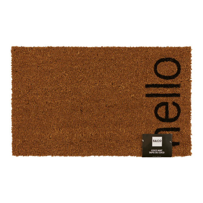 Tapis en fibre de coco, anglais, 18 po x 30 po