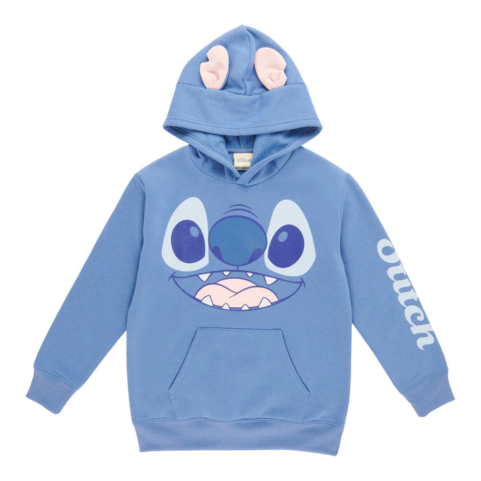 Girls' Licensed Lilo & Stitch Long Sleeve Hoodie