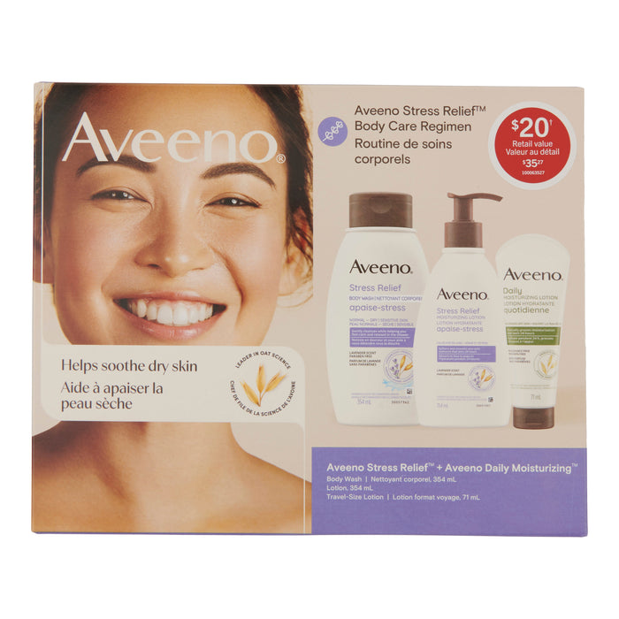 Ensemble-cadeau de soins apaise-stress Aveeno
