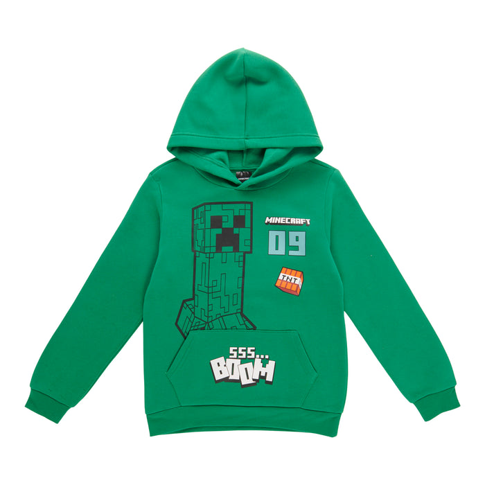 Boys' Licensed Minecraft Long Sleeve Hoodie