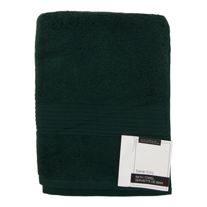 Serviette de bain en coton de couleur unie HomeStyles, 30 po x 54 po