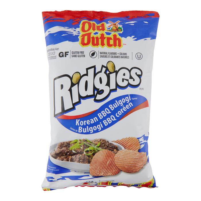 Old Dutch Ridgies Potato Chips, Korean BBQ Bulgogi, 200 g