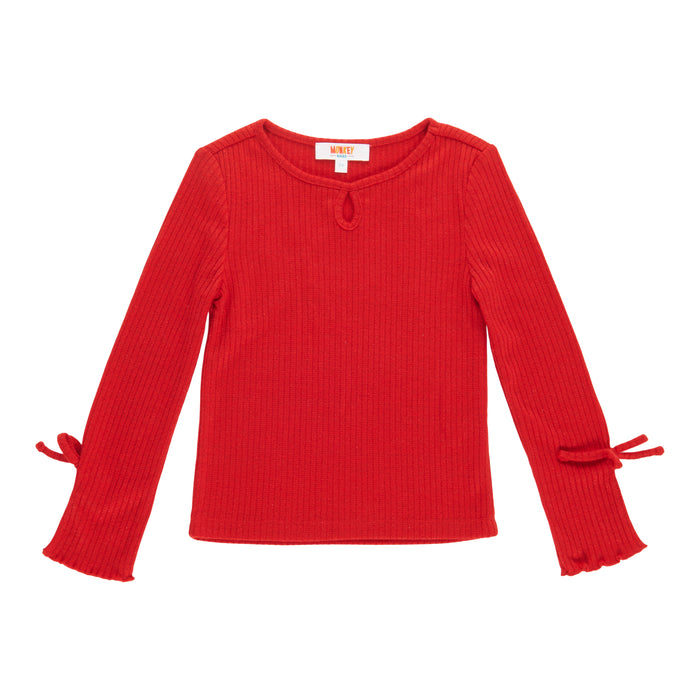 MONKEY BARS Toddler Girls' North Country Long Sleeve Keyhole Top
