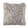 Coussin en similifourrure de style mongol, 18 po x 18 po