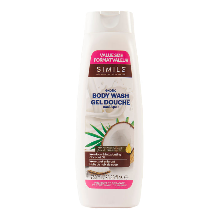 Nettoyant pour le corps Simile, noix de coco, 750 ml