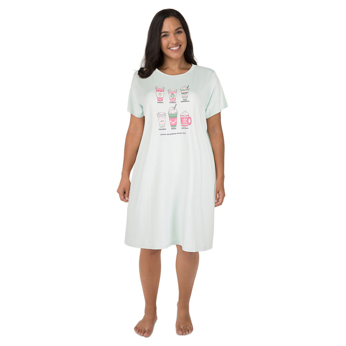 Carisma Women's Plus Crew Neck Sleepshirt
