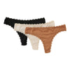 Tangas en microfibre brossée Carisma pour femmes, emb. de 3