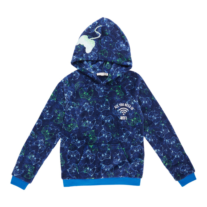 SURVIVAL GEAR Boys' Urban Brights Long Sleeve Plush Hoodie