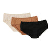 Carisma Women's Brushed Microfiber Hipsters, 3-Pack