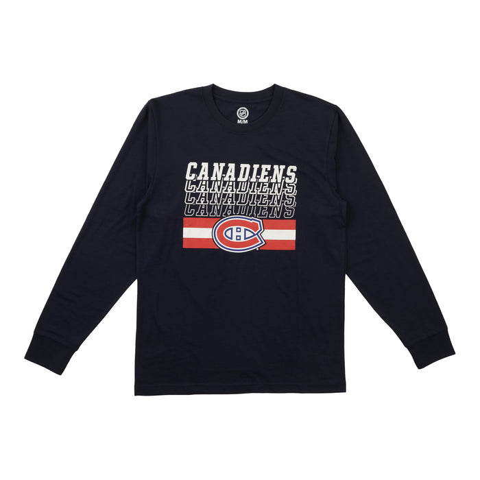 T-shirt à manches longues de la LNH pour hommes, Canadiens de Montréal
