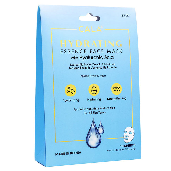 Masques hydratants avec acide hyaluronique, emb. de 10