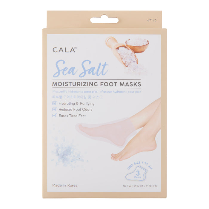 CALA Sea Salt Foot Masks, 3-Pack
